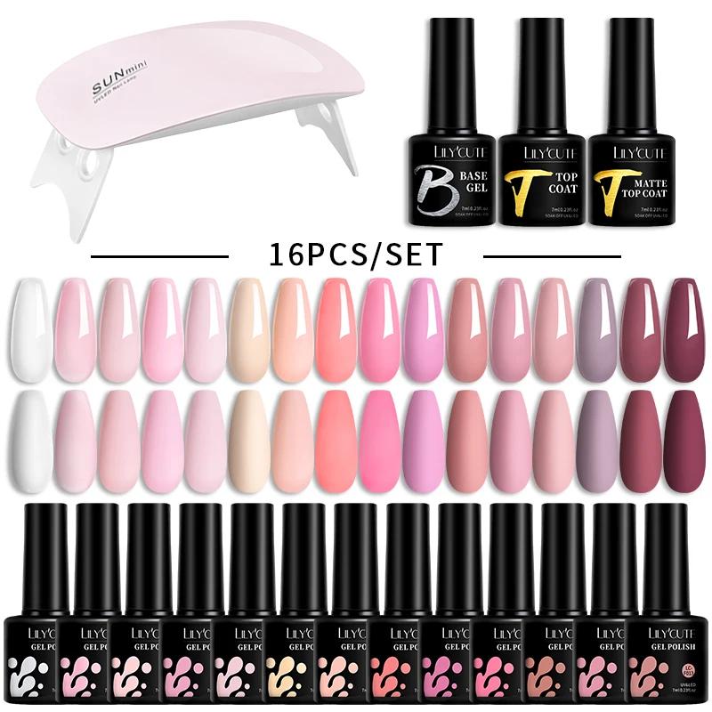 LILYCUTE-   Ʈ 7ML, 6W UV  , ۸   ŰƮ, DIY Ŵť, ̽ Ʈ žƮ, ϾƮ 